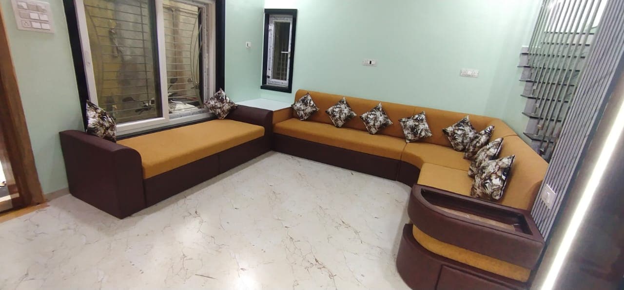 AmberWood L-Shape Lounge Sofa