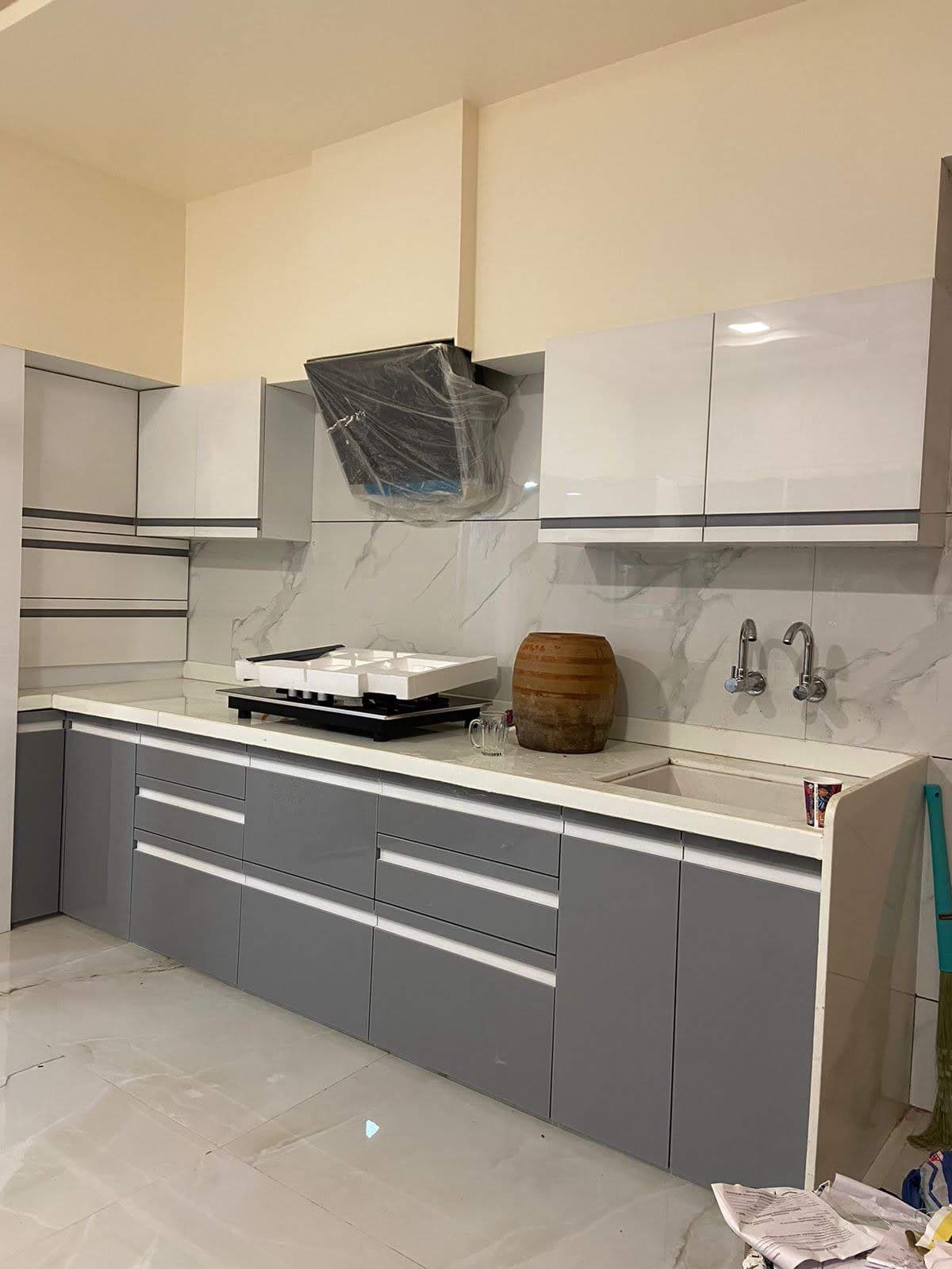 Grey White Modern Kitchen